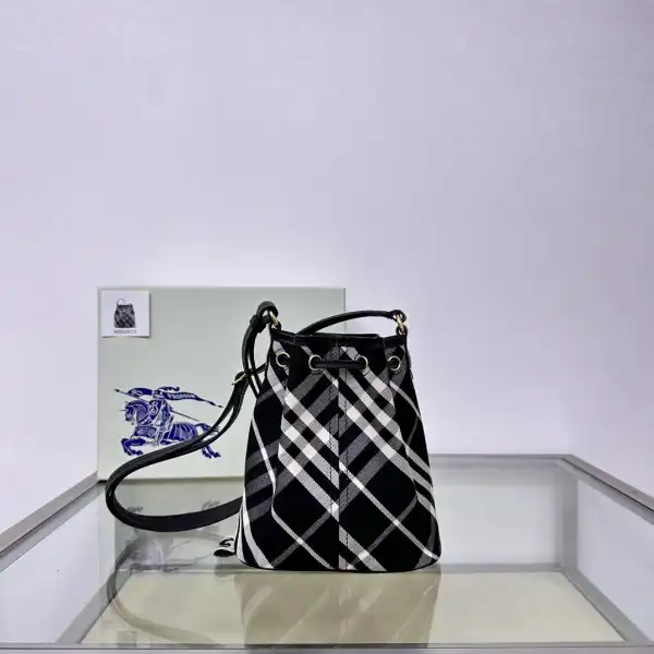 OldCobbler Bags Burberry Mini Check Drawstring Pouch​ 0130