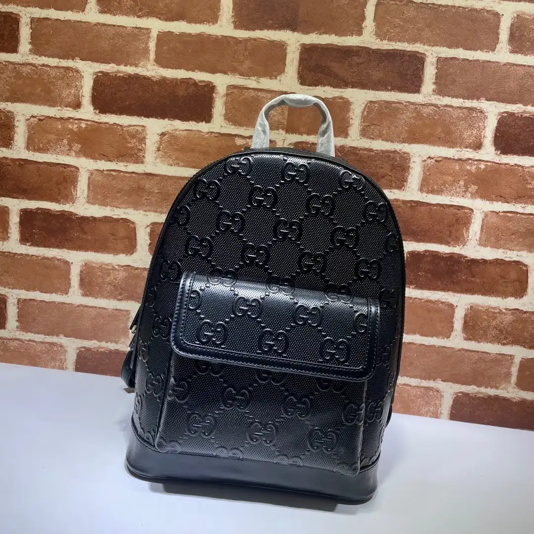 OldCobbler Bags GUCCI GG embossed backpack 0131