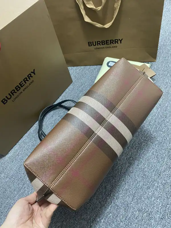 OldCobbler Bags BURBERRY Medium Check Tote bag-34*14*28CM 0130