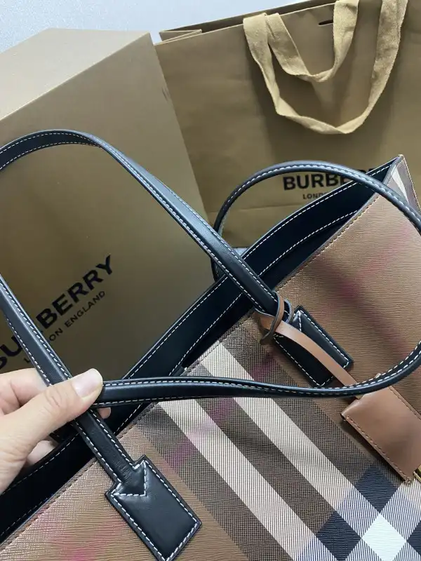 OldCobbler Bags BURBERRY Medium Check Tote bag-34*14*28CM 0130