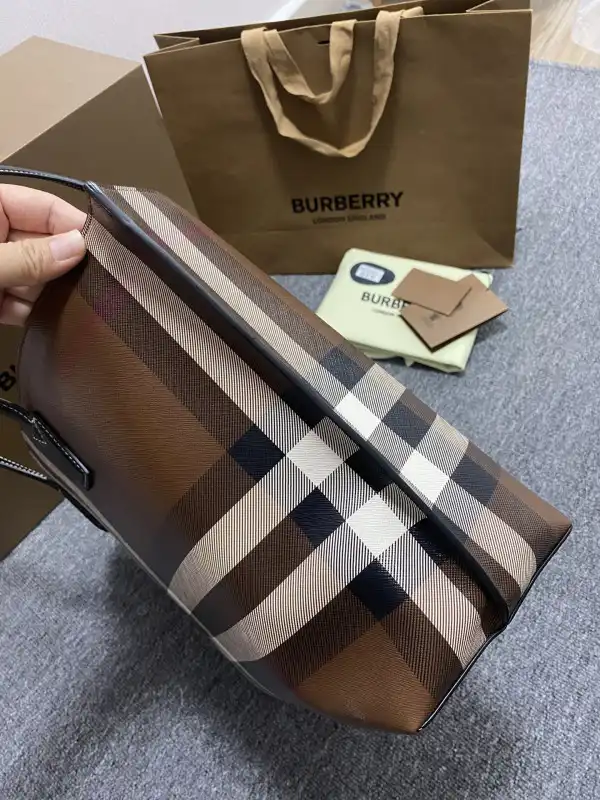 OldCobbler Bags BURBERRY Medium Check Tote bag-34*14*28CM 0130