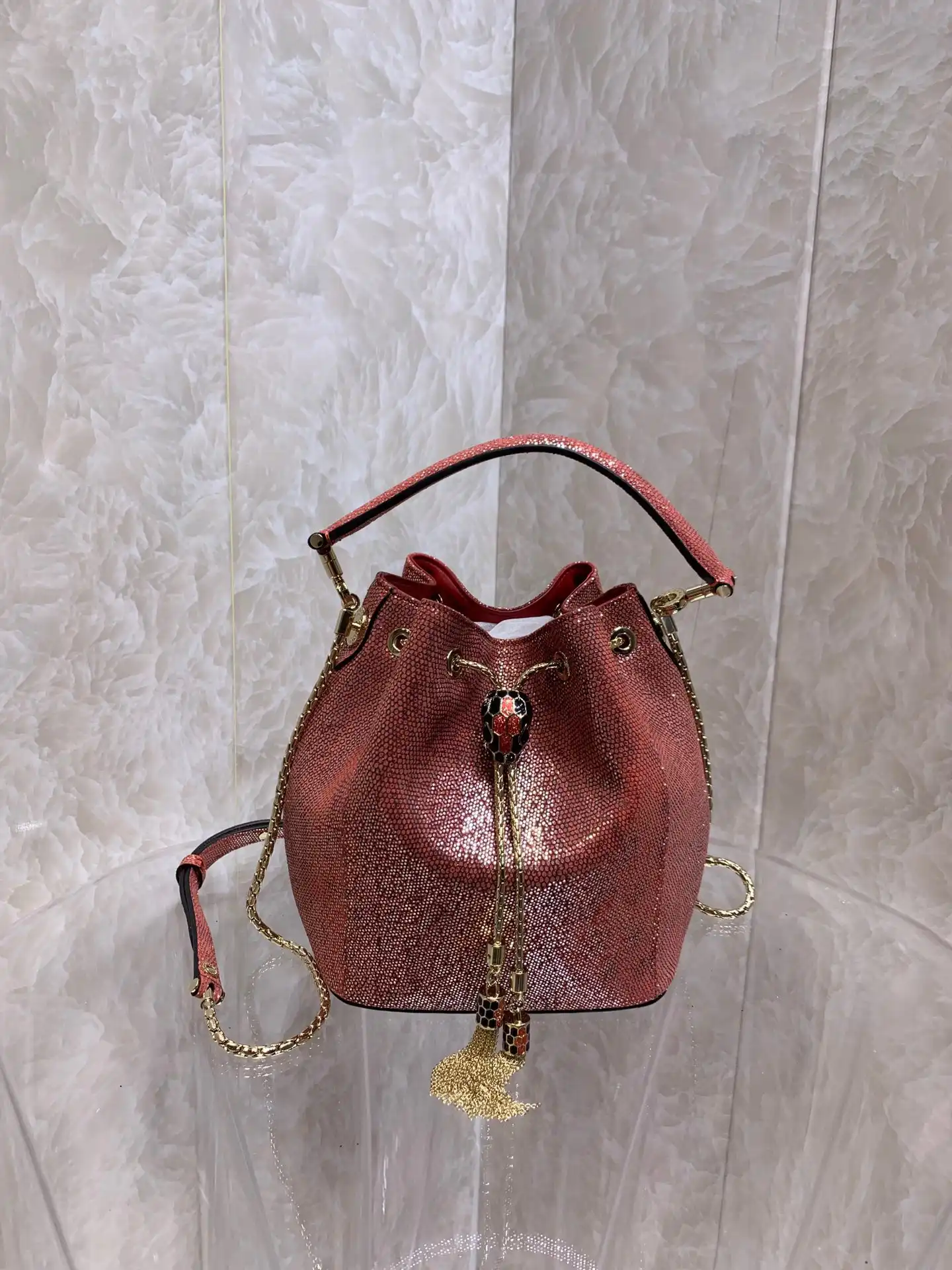 OldCobbler Bags BVLGARI SERPENTI FOREVER BUCKET BAG 0128