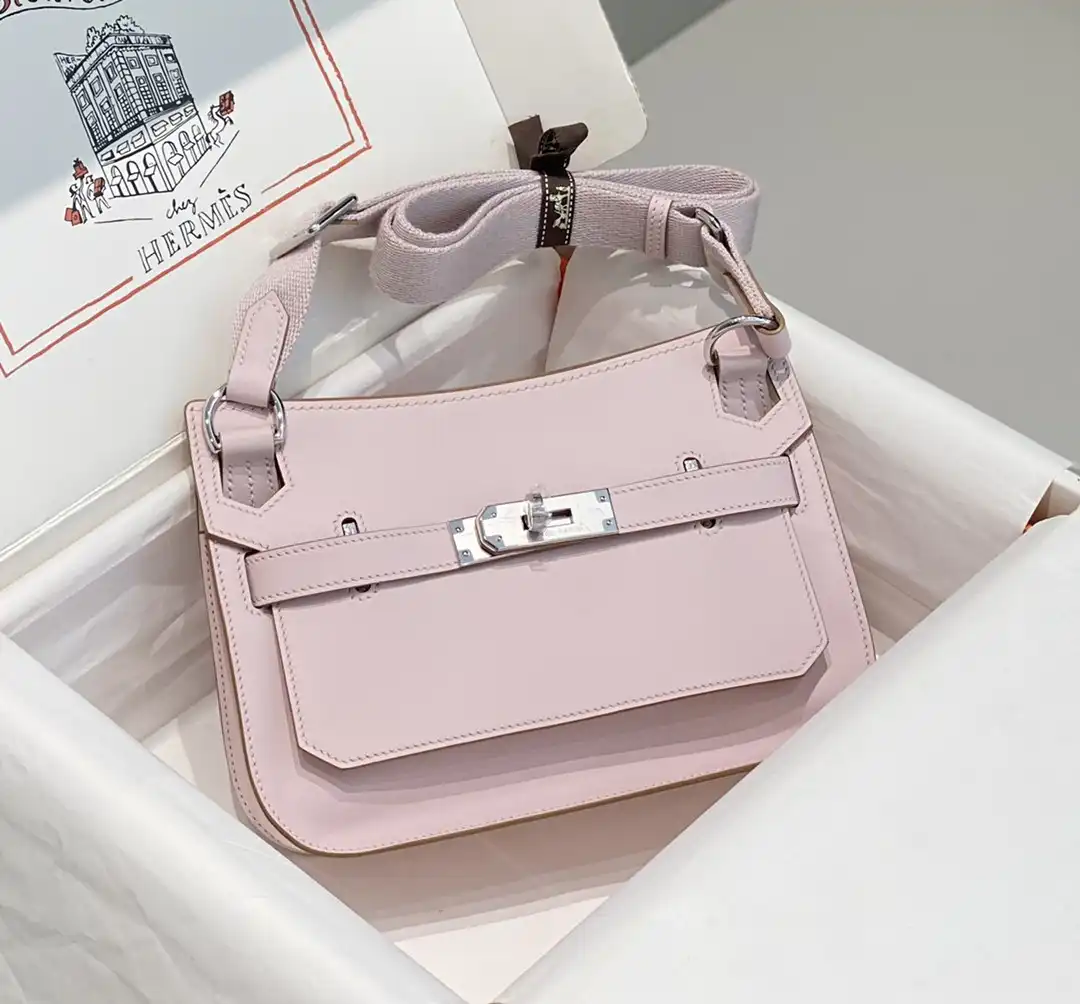 Hermes Jypsiere Mini Bag in Swift Leather Gris Meyer 0125