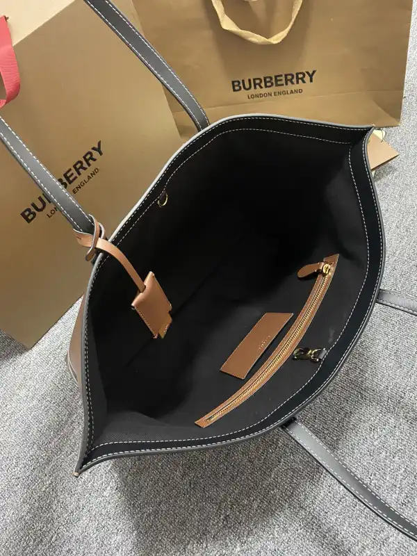 OldCobbler Bags BURBERRY Medium Check Tote bag-34*14*28CM 0130