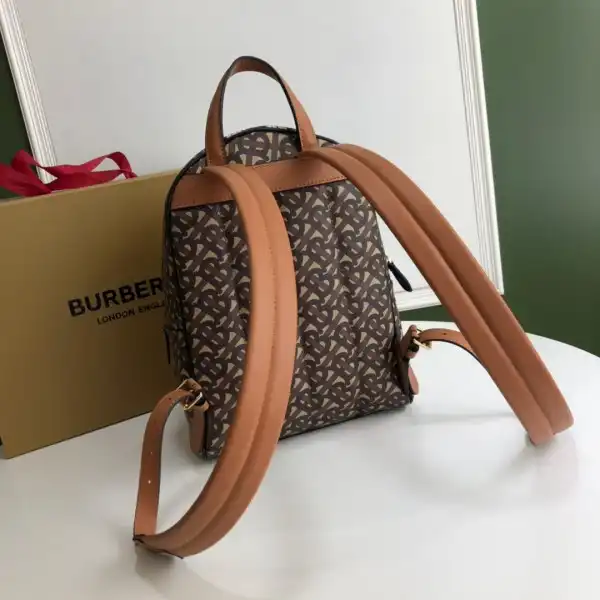 OldCobbler Bags BURBERRY TMONOGRAM STRIPE PRINT E-CANVAS BACKPACK 0130