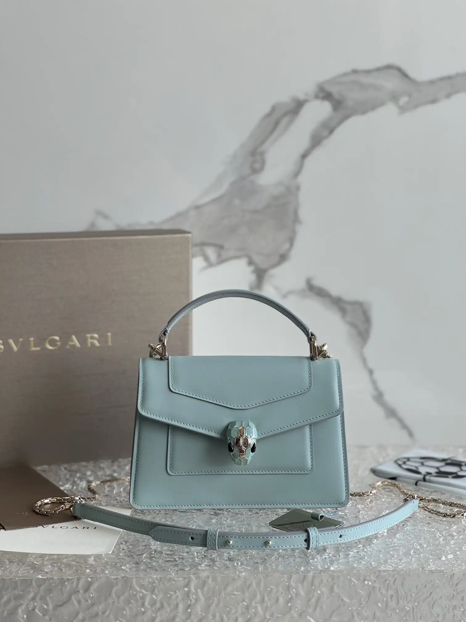 OldCobbler Bags BVLGARI SERPENTI FOREVER MINI TOP HANDLE 0128