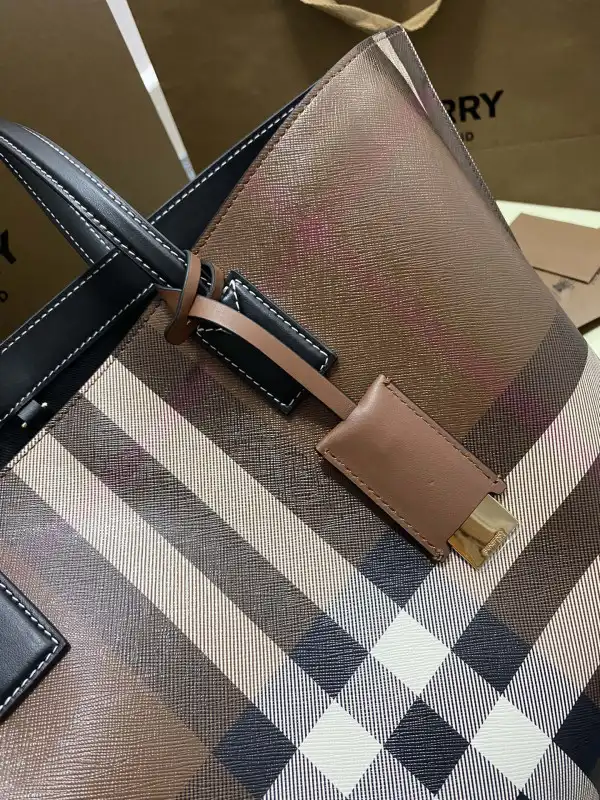 OldCobbler Bags BURBERRY Medium Check Tote bag-34*14*28CM 0130