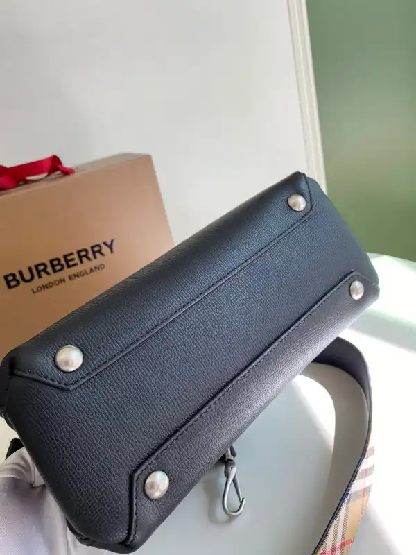 OldCobbler Bags BURBERRY Check Bowling Bag-26*12*19CM 0204