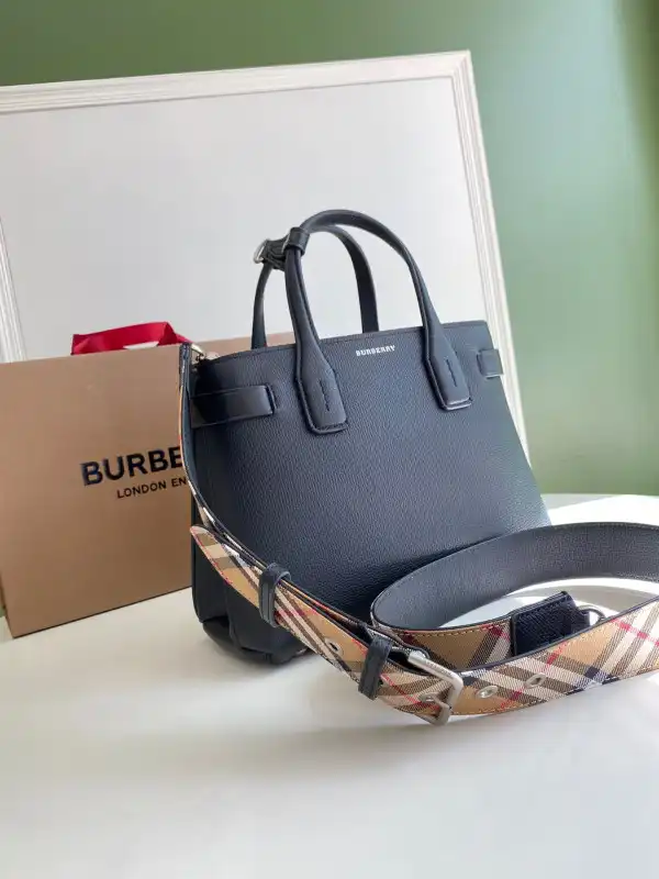 OldCobbler Bags BURBERRY Check Bowling Bag-26*12*19CM 0204